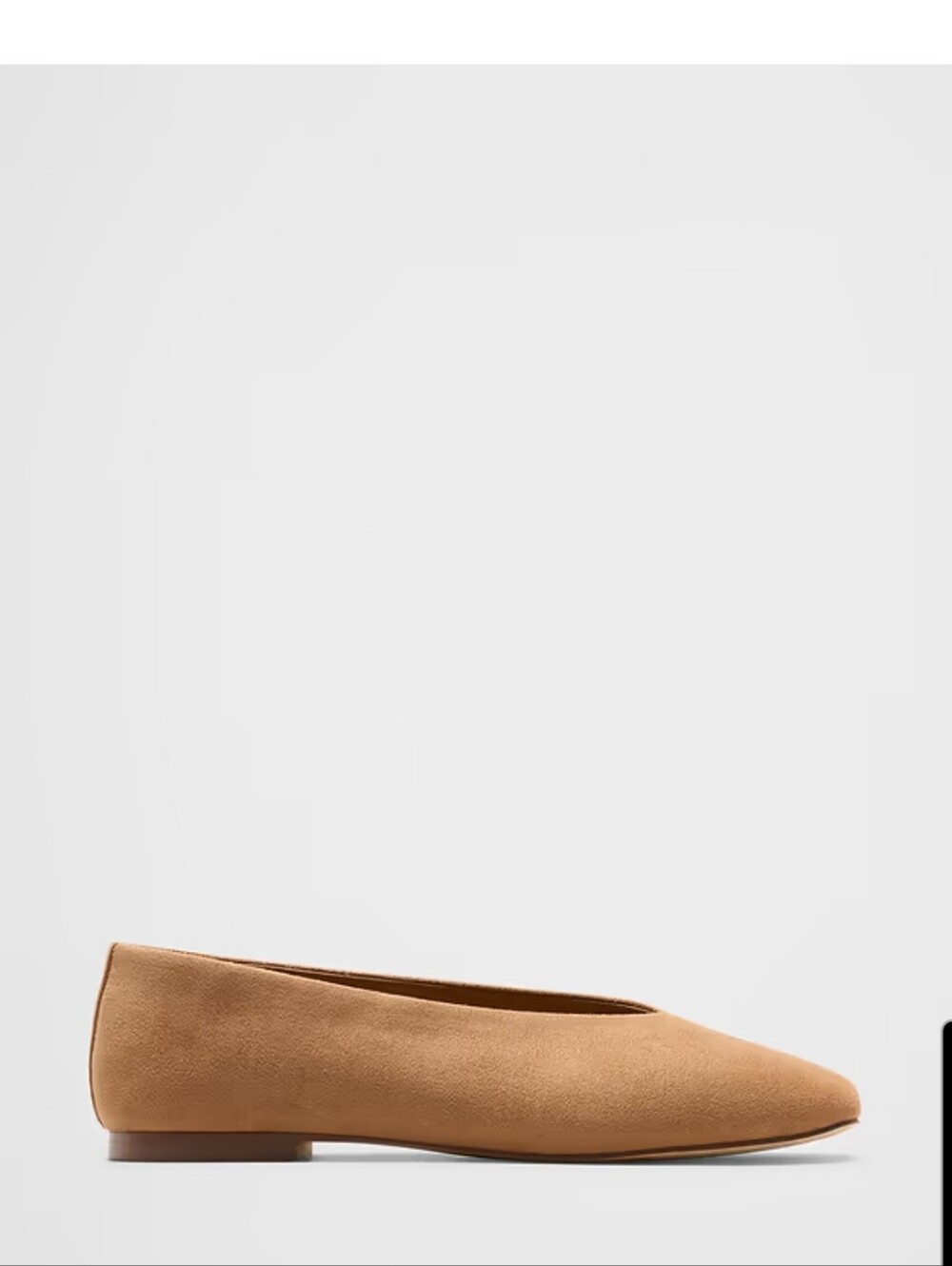 Banana Republic Suede Slip-On Flats in Camel Tan